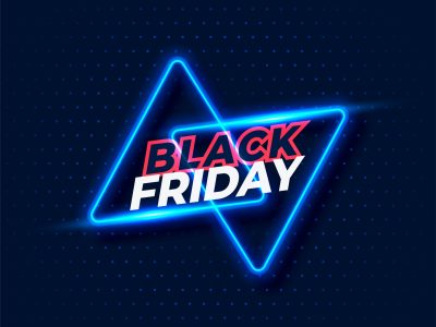 neon style black friday background